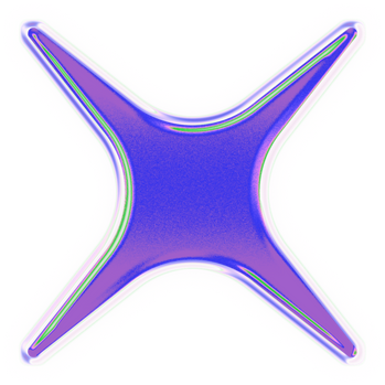 Holographic Chrome Decorative Cross